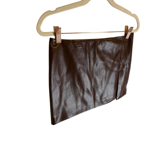 Lovers and friends Ana Faux Leather Mini Skirt Party Sexy Edgy Chic Evening XS - Picture 4 of 9